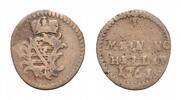 Sachsen-Meiningen Cu Heller Anton Ulrich 1746-1763 -