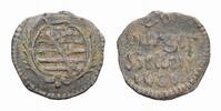 Sachsen-Neu-Gotha Cu Heller Friedrich I. mit seinen sechs Brüdern 1675-1680 -