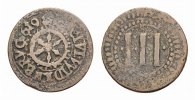 Wiedenbrück  Cu 3 Pfennig 1619 Selten. Prägeschwäche, etwas korrodiert, sehr schön