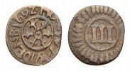 Wiedenbrück Cu 3 Pfennig -