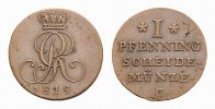 Braunschweig-Calenberg-Hannover Cu Pfennig Georg III. 1760-1820 -