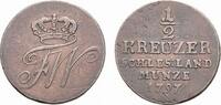 Brandenburg-Preußen Cu 1/2 Kreuzer Friedrich Wilhelm II. 1786-1797 -