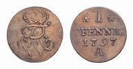 Brandenburg-Preußen Pfennig Friedrich Wilhelm II. 1786-1797 -