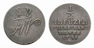 Brandenburg-Preußen Cu 1/2 Kreuzer Friedrich Wilhelm II. 1786-1797 -