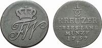 Brandenburg-Preußen Cu 1/2 Kreuzer Friedrich Wilhelm II. 1786-1797 -
