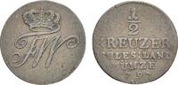 Brandenburg-Preußen Cu 1/2 Kreuzer Friedrich Wilhelm II. 1786-1797 -