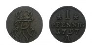 Brandenburg-Preußen Pfennig Friedrich Wilhelm II. 1786-1797 -