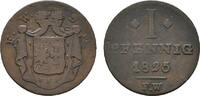 Waldeck Cu Pfennig Georg Heinrich 1813-1845 -