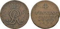 Braunschweig-Calenberg-Hannover Cu 4 Pfennig Georg III. 1760-1820 -