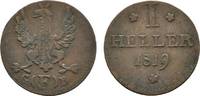 Frankfurt, Stadt Cu Heller 1819 Sehr schön 7.81 £ Tax included +  4.34 £ shipping
