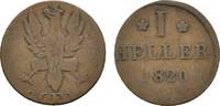 Frankfurt, Stadt Cu Heller 1820 Fast sehr schön / sehr schön 7.81 £ Tax included +  4.34 £ shipping