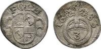 Corvey, Abtei 3 Pfennig Christoph von Bellinghausen 1678-1696 -