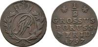 Brandenburg-Preußen Cu 1/2 Groschen Friedrich Wilhelm II. 1786-1797 -