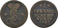 Hildesheim, Bistum Cu Pfennig Jobst Edmund von Brabeck 1688-1702 -