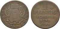Mainz, Erzbistum Cu 3 Pfennig Emmerich Joseph von Breitbach-Bürresheim 1763-1774 -