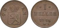 Hessen-Darmstadt Cu Heller Ludwig III. 1848-1877 -