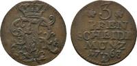 Brandenburg-Preußen Cu 3 Pfennig Friedrich II. 1740-1786 -