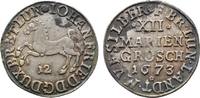 Braunschweig-Calenberg-Hannover 12 Mariengroschen Johann Friedrich 1665-1679 -