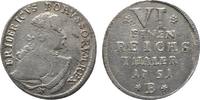 Brandenburg-Preußen 1/6 Taler Friedrich II. 1740-1786 -