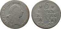 Brandenburg-Preußen 1/6 Taler Friedrich II. 1740-1786 -