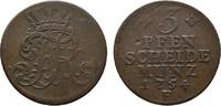 Brandenburg-Preußen Cu 3 Pfennig Friedrich II. 1740-1786 -