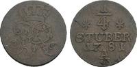 Brandenburg-Preußen Cu 1/4 Stüber Friedrich II. 1740-1786 -