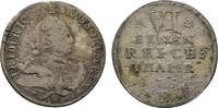 Brandenburg-Preußen 1/6 Taler Friedrich II. 1740-1786 -