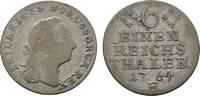Brandenburg-Preußen 1/6 Taler Friedrich II. 1740-1786 -