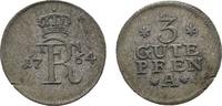 Brandenburg-Preußen 3 Gute Pfennig Friedrich II. 1740-1786 -