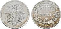 Kleinmünzen 1 Mark 1886 E F-VF