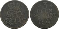 Brandenburg-Preußen Cu 3 Pfennig Friedrich II. 1740-1786 -