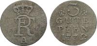 Brandenburg-Preußen 3 Gute Pfennig Friedrich II. 1740-1786 -