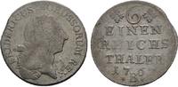 Brandenburg-Preußen 1/6 Taler Friedrich II. 1740-1786 -