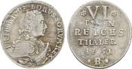 Brandenburg-Preußen 1/6 Taler Friedrich II. 1740-1786 -
