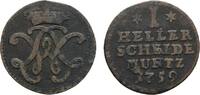 Hessen-Kassel Cu Heller Wilhelm VIII. 1751-1760 -