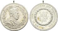 Brandenburg-Preußen Tragbare versilberte Bronzemedaille Wilhelm I. 1861-1888 -
