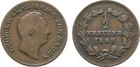 Baden-Durlach Cu 1/2 Kreuzer Leopold 1830-1852 -