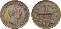 Baden-Durlach Cu Kreuzer Leopold 1830-1852 -