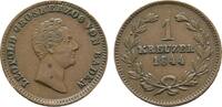 Baden-Durlach Cu Kreuzer Leopold 1830-1852 -
