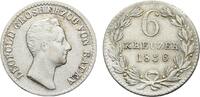 Baden-Durlach 6 Kreuzer Leopold 1830-1852 -