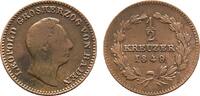 Baden-Durlach Cu 1/2 Kreuzer Leopold 1830-1852 -