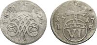 Sachsen-Eisenach 6 Pfennig Johann Wilhelm 1698-1729 -