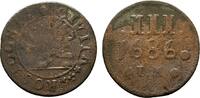 Mecklenburg-Rostock, Stadt Cu 3 Pfennig -