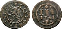 Mecklenburg-Rostock, Stadt Cu 3 Pfennig -