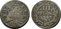 Mecklenburg-Rostock, Stadt Cu 3 Pfennig -