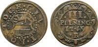 Mecklenburg-Rostock, Stadt Cu 3 Pfennig -