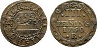 Mecklenburg-Rostock, Stadt Cu 3 Pfennig -
