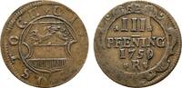 Mecklenburg-Rostock, Stadt Cu 3 Pfennig -