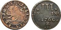 Mecklenburg-Rostock, Stadt Cu 3 Pfennig -