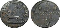 Mecklenburg-Rostock, Stadt Cu 3 Pfennig -